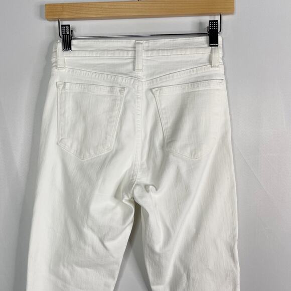 J Crew Womens Size 25 White 9" Mid Rise Toothpick Skinny Jeans Cotton Stretch - Picture 5 of 11